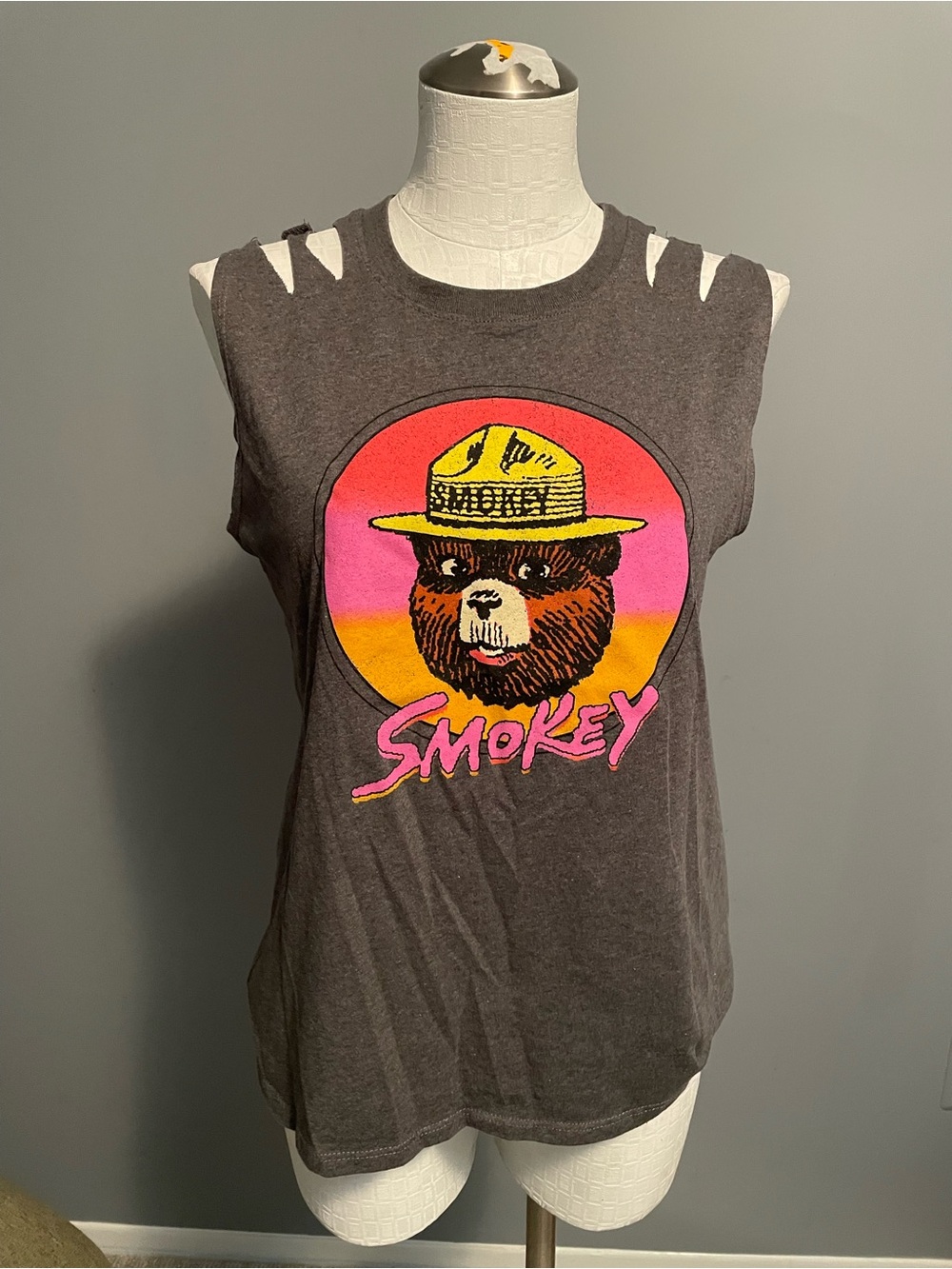 Smokey Bear Graphic Tank Top